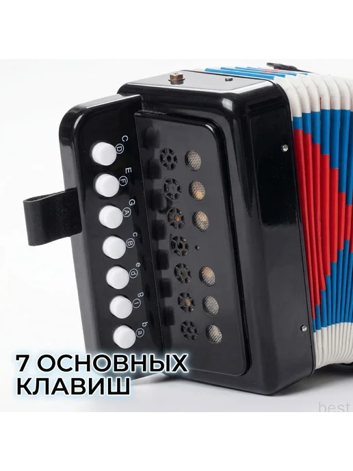 Детский аккордеон обучающий, 7 клавиш, вариант, фото 2