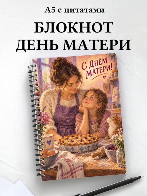 Блокнот в подарок на День матери с мотивирующими цитатами