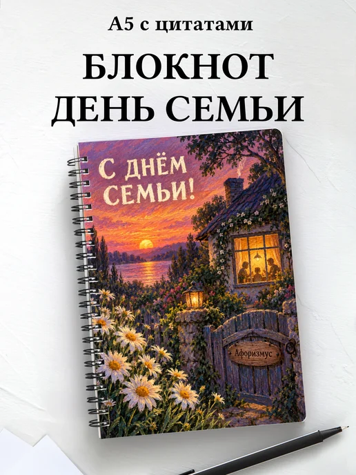 Блокнот к Дню семьи, любви и верности с цитатами