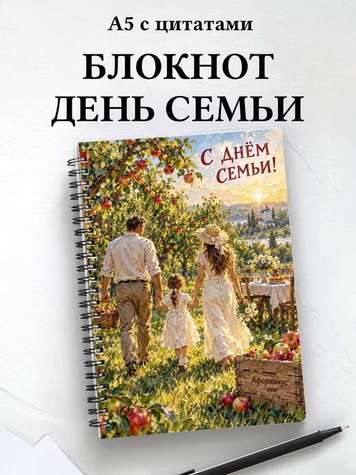 Блокнот к Дню семьи, любви и верности с цитатами