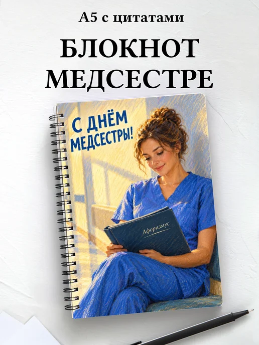 Блокнот в подарок на День медицинской сестры с цитатами