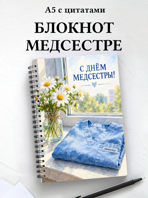 Блокнот в подарок на День медицинской сестры с цитатами