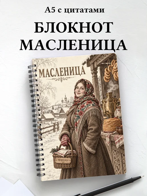 Блокнот к Масленице с мотивирующими цитатами