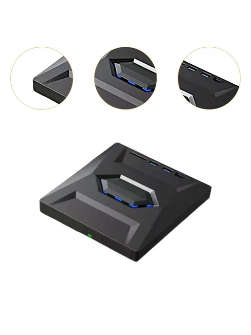 Внешний привод 7 в 1 для ноутбука и компьютера с USB, вариант, фото 6