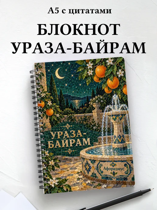 Блокнот в подарок на Ураза-байрам с мотивирующими цитатами
