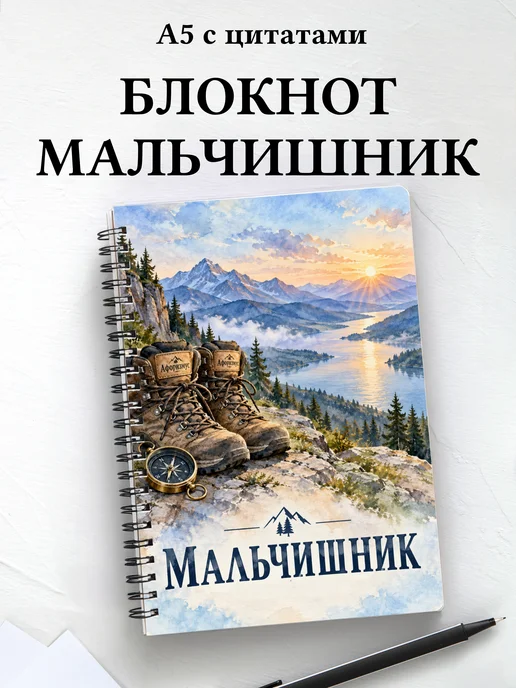 Блокнот в подарок на мальчишник с мотивирующими цитатами