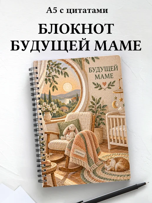 Блокнот для будущей мамы с мотивирующими цитатами