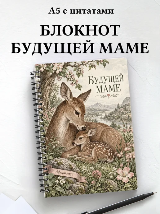 Блокнот для будущей мамы с мотивирующими цитатами