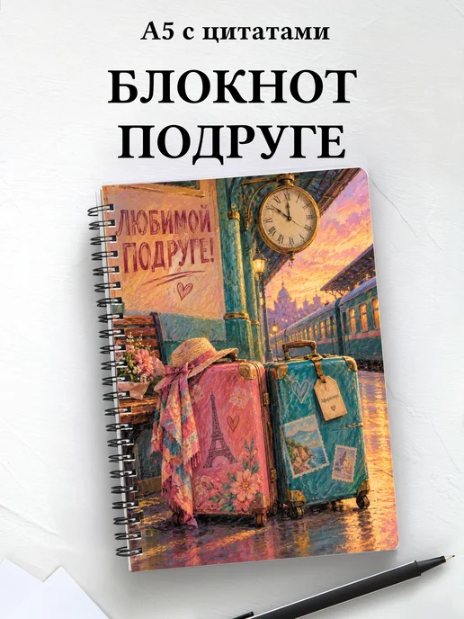 Блокнот для подруги с мотивирующими цитатами