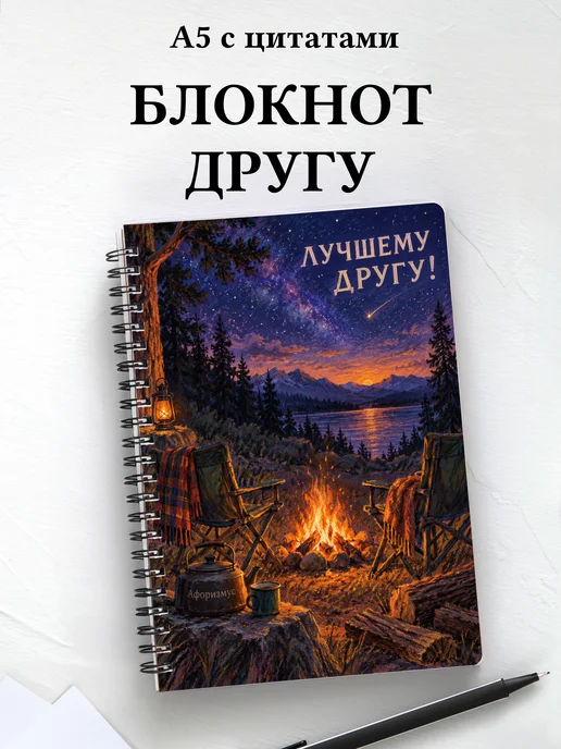 Блокнот для друга с мотивирующими цитатами