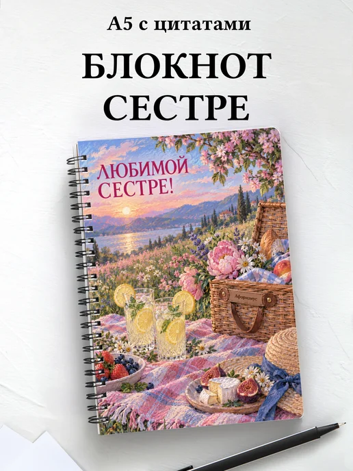 Блокнот сестры с мотивирующими цитатами
