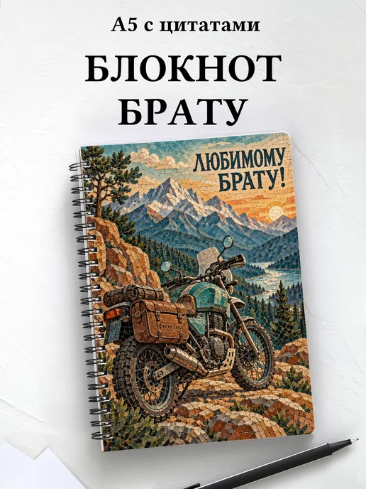 Блокнот брата с мотивирующими цитатами