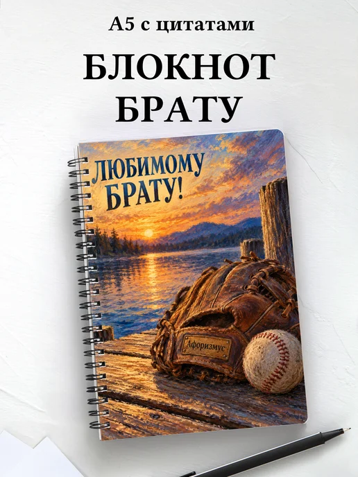 Блокнот брата с мотивирующими цитатами
