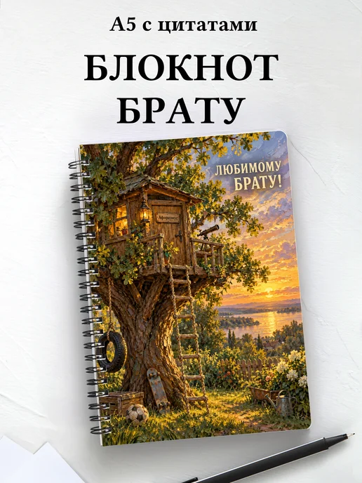 Блокнот брата с мотивирующими цитатами