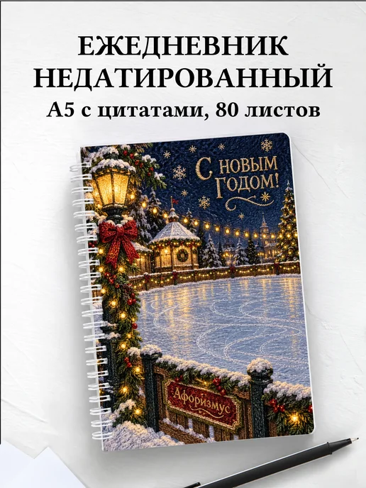 Ежедневник недатированный Новогодний