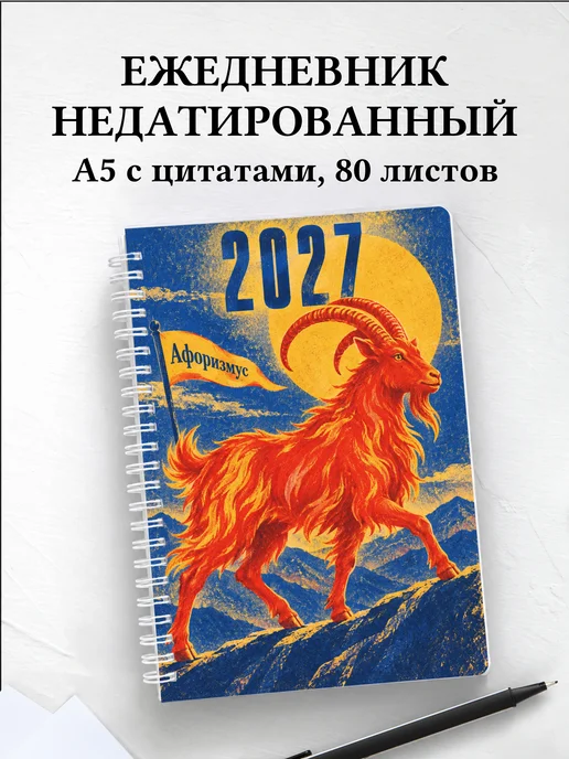 Ежедневник недатированный Символ 2027 года — коза