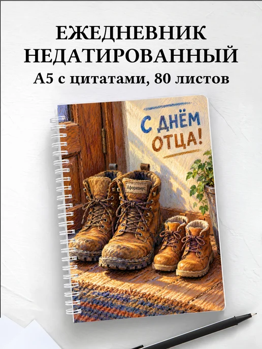 Ежедневник недатированный в подарок на День отца