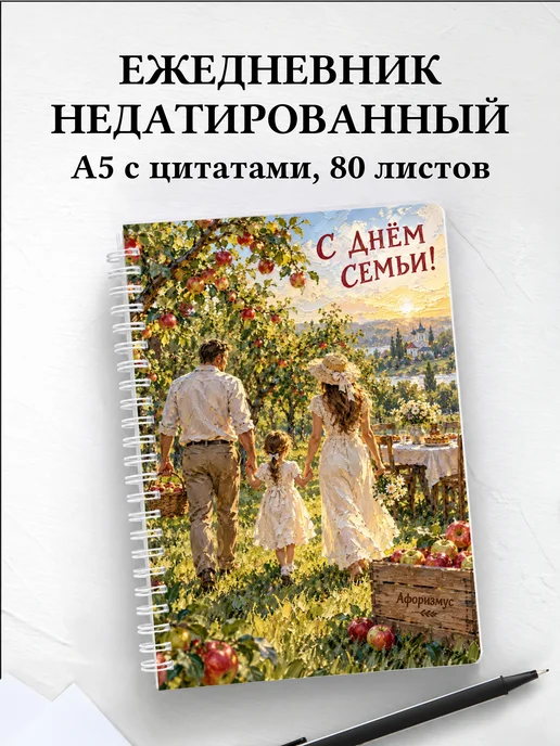 Ежедневник недатированный День семьи, любви и верности