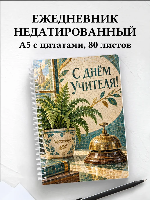 Ежедневник недатированный в подарок на День учителя