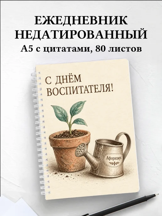 Ежедневник недатированный в подарок воспитателю