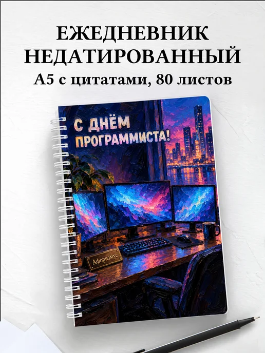 Ежедневник недатированный в подарок программисту