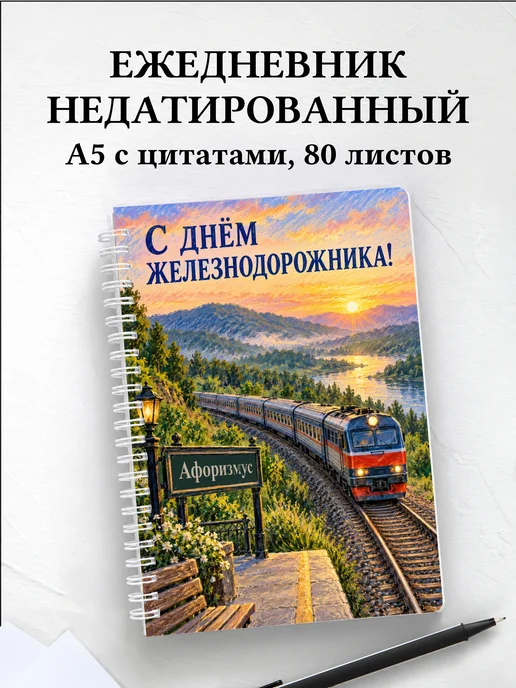 Ежедневник недатированный ко Дню железнодорожника