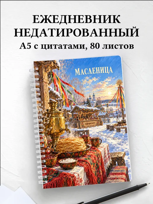 Ежедневник недатированный Масленица