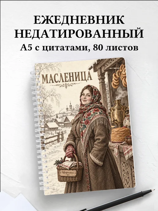 Ежедневник недатированный Масленица