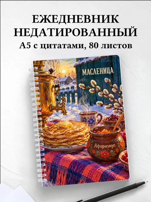 Ежедневник недатированный Масленица