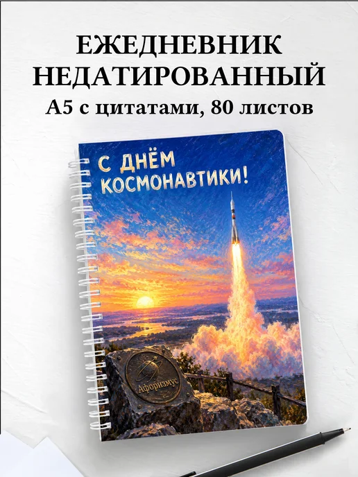 Ежедневник недатированный ко Дню космонавтики