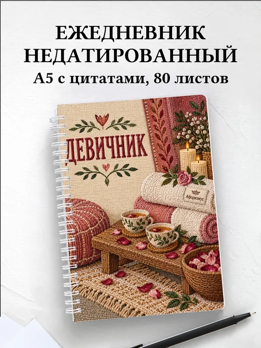 Ежедневник недатированный в подарок на девичник