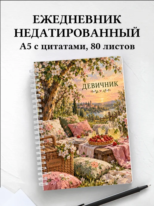 Ежедневник недатированный в подарок на девичник