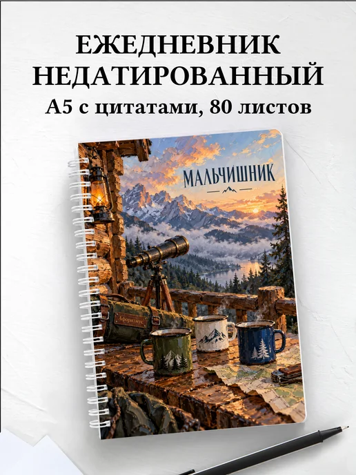 Ежедневник недатированный в подарок на мальчишник