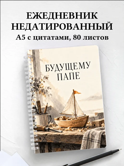 Ежедневник недатированный для будущего папы