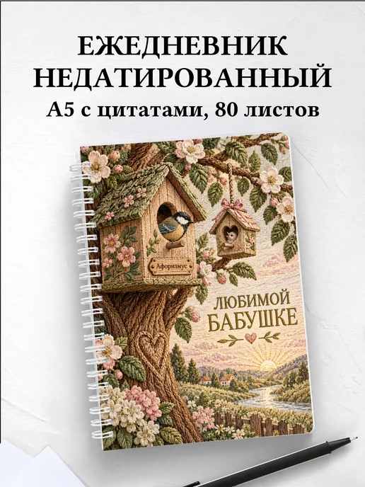 Ежедневник недатированный бабушке к рождению внука