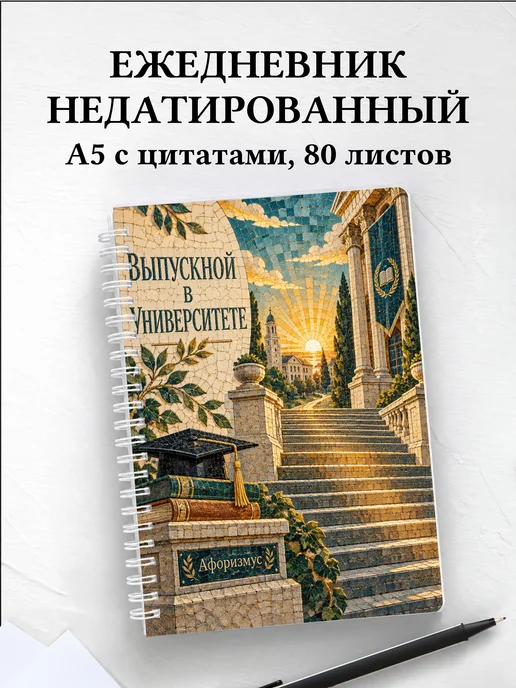 Ежедневник недатированный выпускнику университета