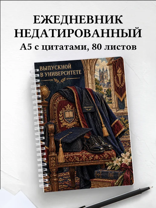 Ежедневник недатированный выпускнику университета