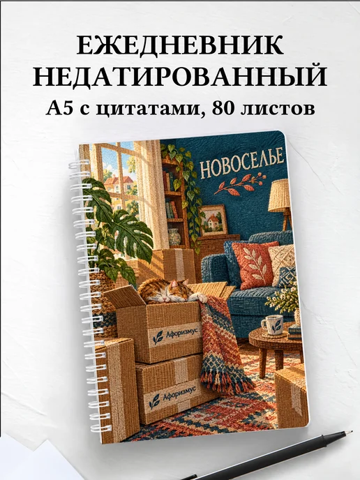 Ежедневник недатированный в подарок на новоселье