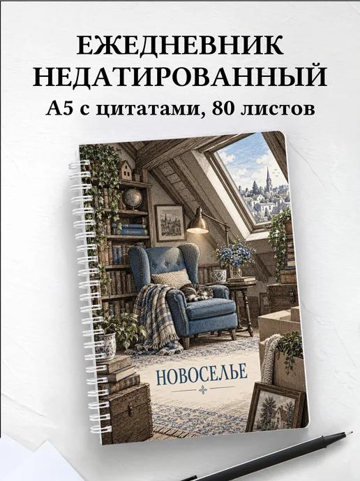 Ежедневник недатированный в подарок на новоселье