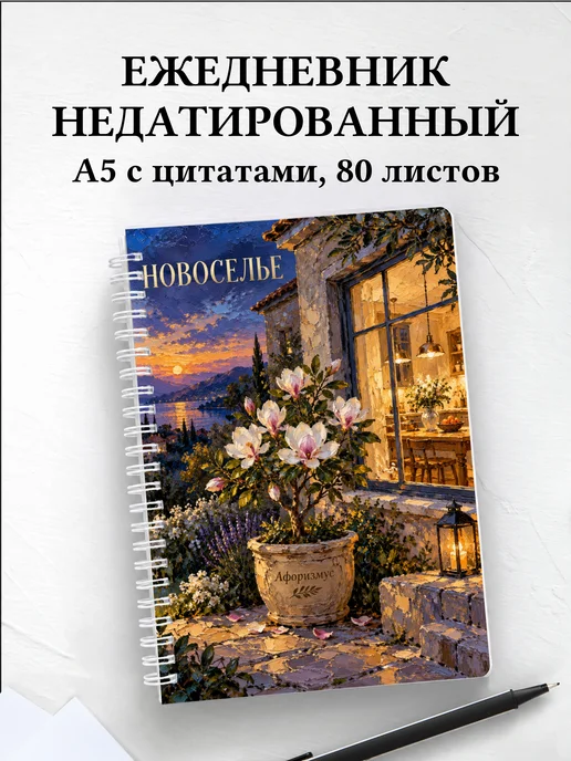 Ежедневник недатированный в подарок на новоселье