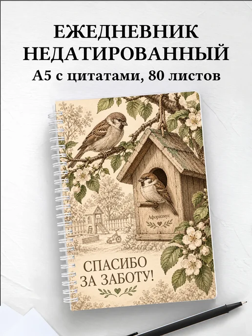 Ежедневник недатированный в благодарность воспитателю