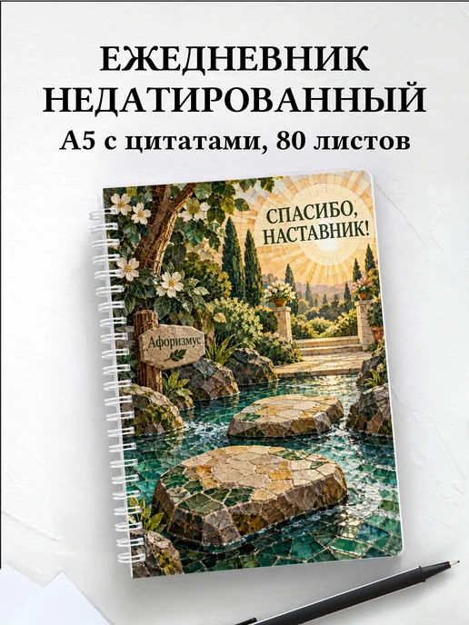 Ежедневник недатированный в благодарность наставнику