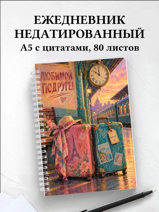 Ежедневник недатированный для подруги