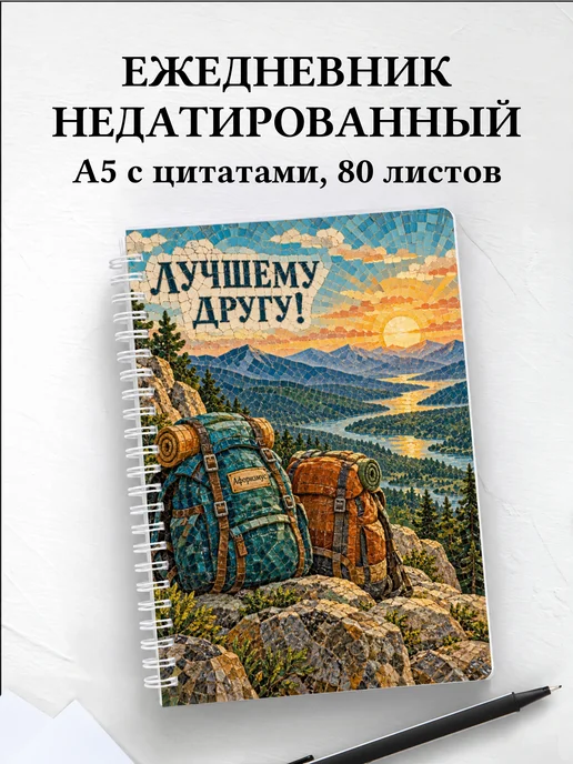 Ежедневник недатированный для друга