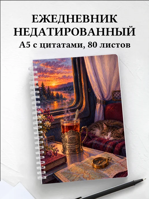Ежедневник недатированный для любителя чая