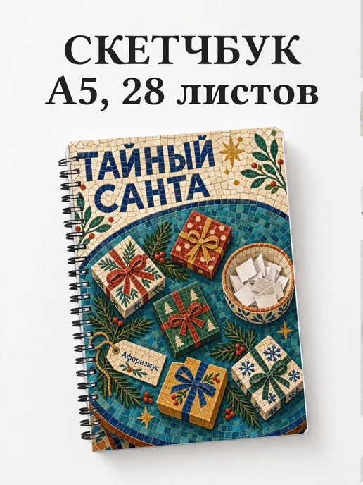 Скетчбук в подарок на Тайного Санту