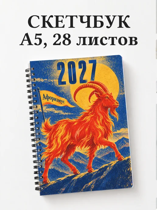 Скетчбук Символ 2027 года — коза