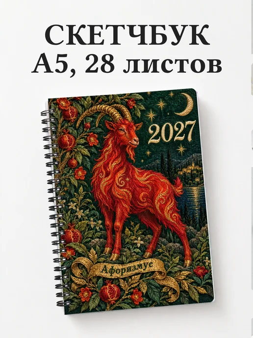 Скетчбук Символ 2027 года — коза