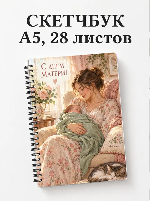 Скетчбук в подарок на День матери
