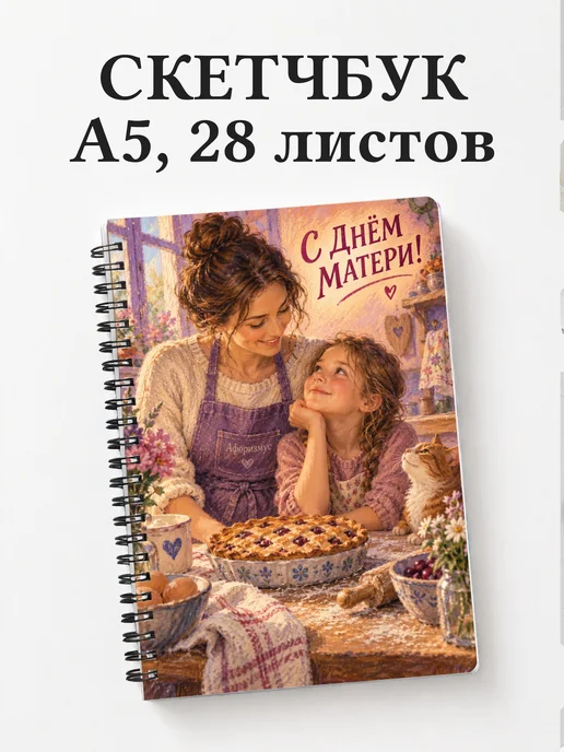 Скетчбук в подарок на День матери